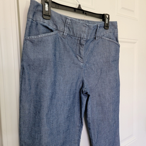 The Limited Denim 312 Flare Denim Jeans Mid Rise Pockets Med Wash Size 10 - Picture 2 of 12